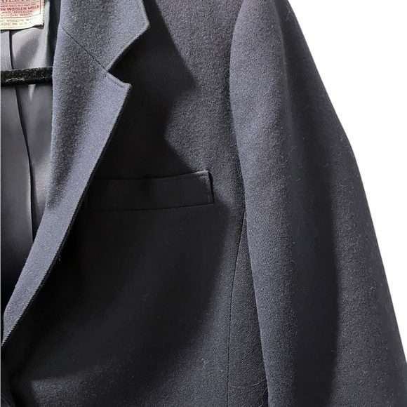 Pendleton Wool Vintage Ornate Buttons Navy Blue Blazer Women's Size 6 Petite - Picture 3 of 9